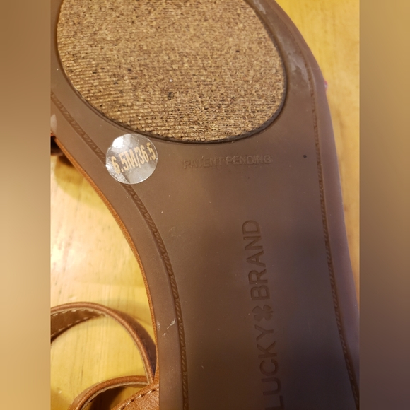 Lucky Brand Makaby Woven Striped Flat Sandals 6.5 - Picture 9 of 9